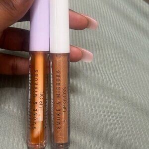 Smoke & Mirrors Lip Gloss and Lip Oil Bundle. New never used